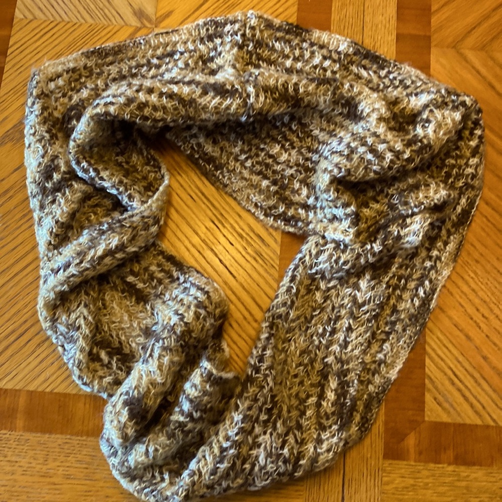 Crochet style infinity scarf
